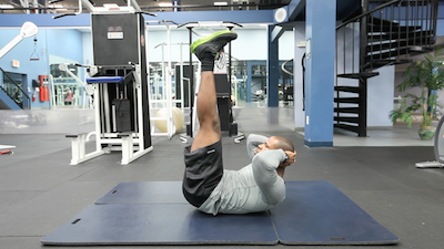 Crunches Legs Straight Up 2