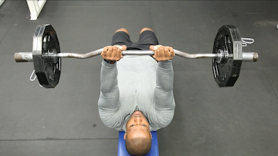 EZ Bar Tricep Extension 4