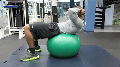 Swiss Ball Crunch 2